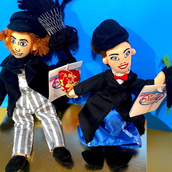 DISNEY STORE NWT 1990’s MARY POPPINS COLLECTIBLE BEAN BAG PLUSH COMPETE SET OF 4 - Picture 6 of 15